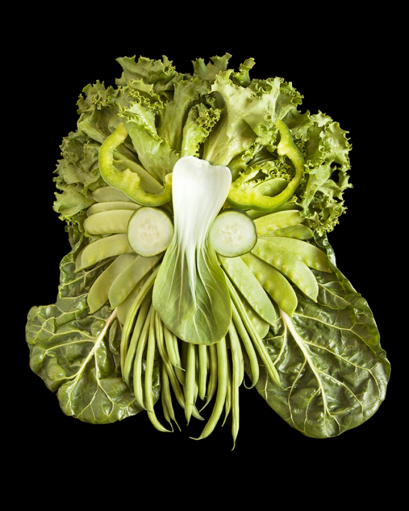 Bright portraits of lush greenery and fresh produce Bright portraits of lush greenery and fresh produce