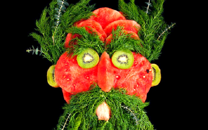 Brillantes retratos de exuberante vegetación y productos frescos.