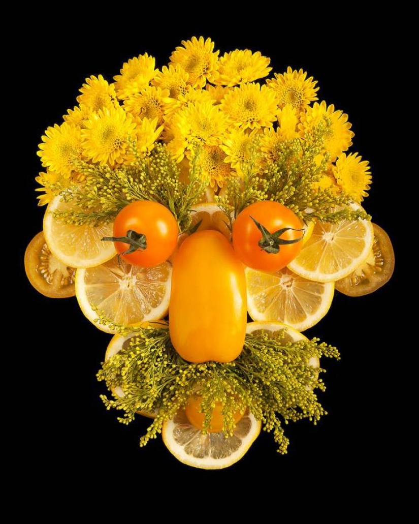 Brillantes retratos de exuberante vegetación y productos frescos.