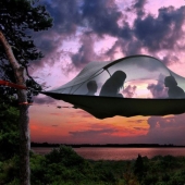 British designer's tent lets you spend the night in a tree