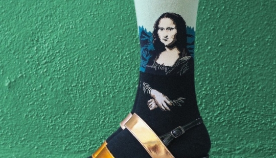 Calcetines: nuevos lienzos para obras maestras del arte mundial