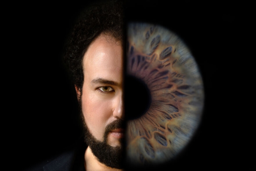 Capturo la individualidad de los seres humanos fotografiando sus rostros y sus iris.