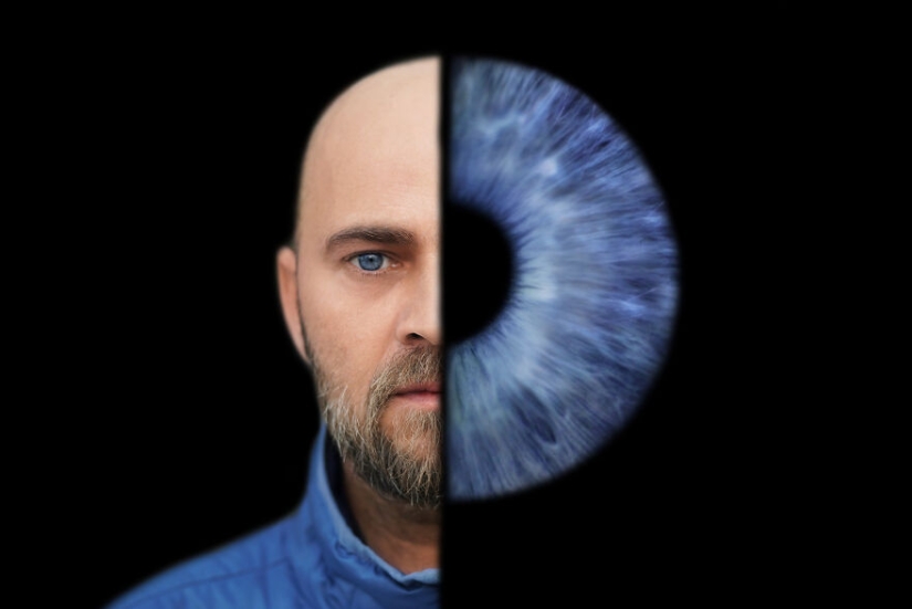 Capturo la individualidad de los seres humanos fotografiando sus rostros y sus iris.