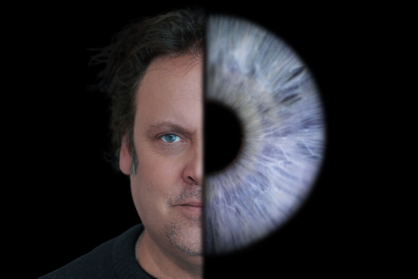 Capturo la individualidad de los seres humanos fotografiando sus rostros y sus iris.