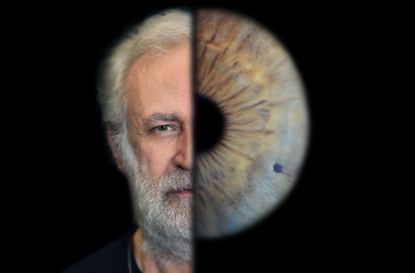 Capturo la individualidad de los seres humanos fotografiando sus rostros y sus iris.