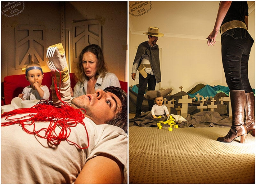 Cardboard Movies: Funny Parents Recreate Famous Movies Cardboard Movies: Funny Parents Recreate Famous Movies
