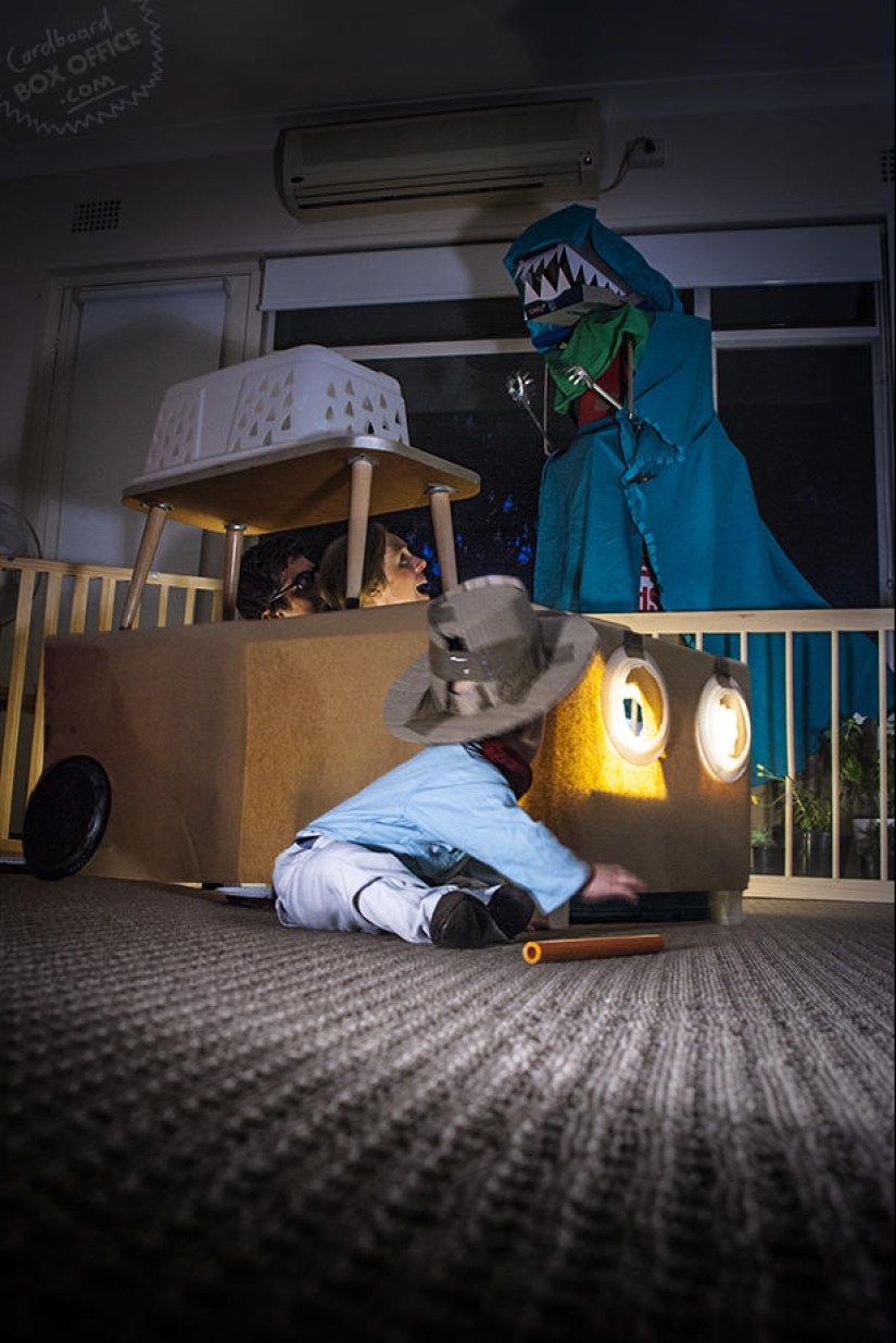 Cardboard Movies: Funny Parents Recreate Famous Movies Cardboard Movies: Funny Parents Recreate Famous Movies
