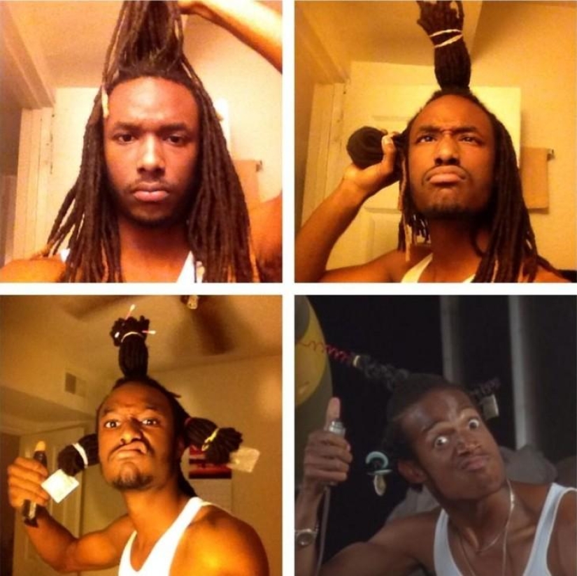 Casi parece una nueva tendencia de la red #MakeupTransformation