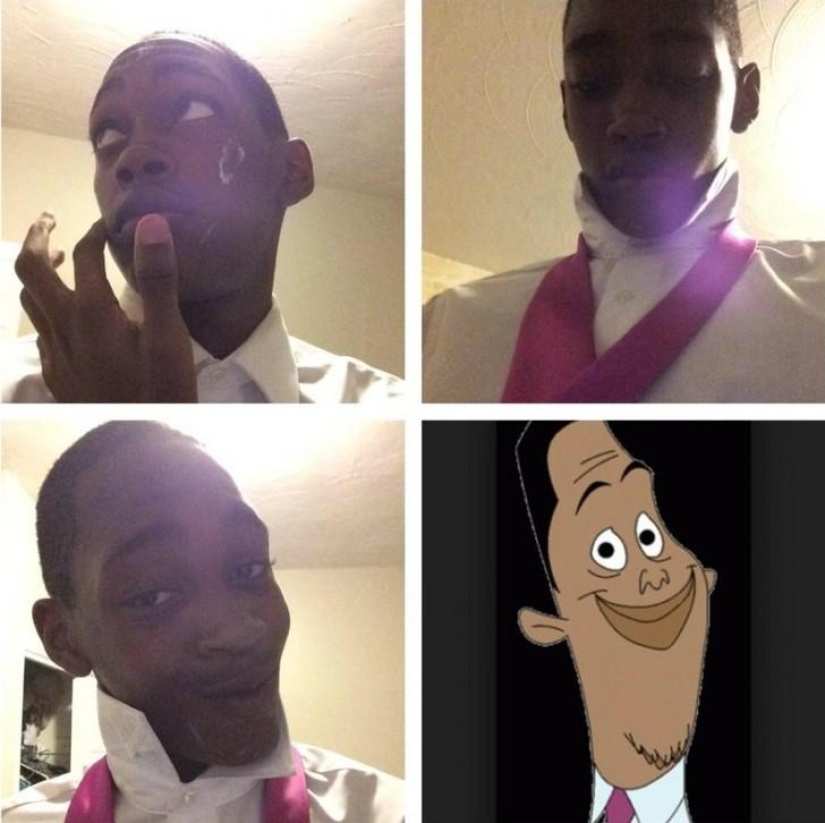 Casi parece una nueva tendencia de la red #MakeupTransformation