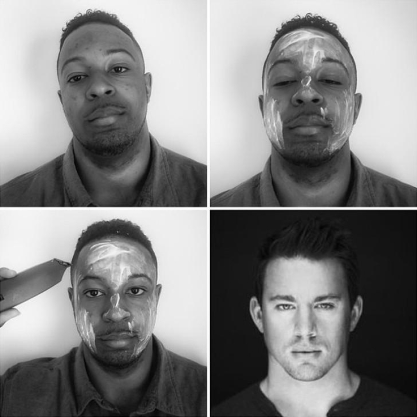 Casi parece una nueva tendencia de la red #MakeupTransformation