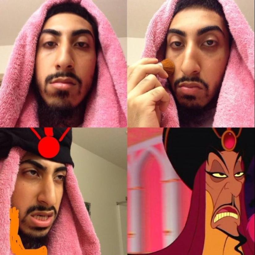 Casi parece una nueva tendencia de la red #MakeupTransformation