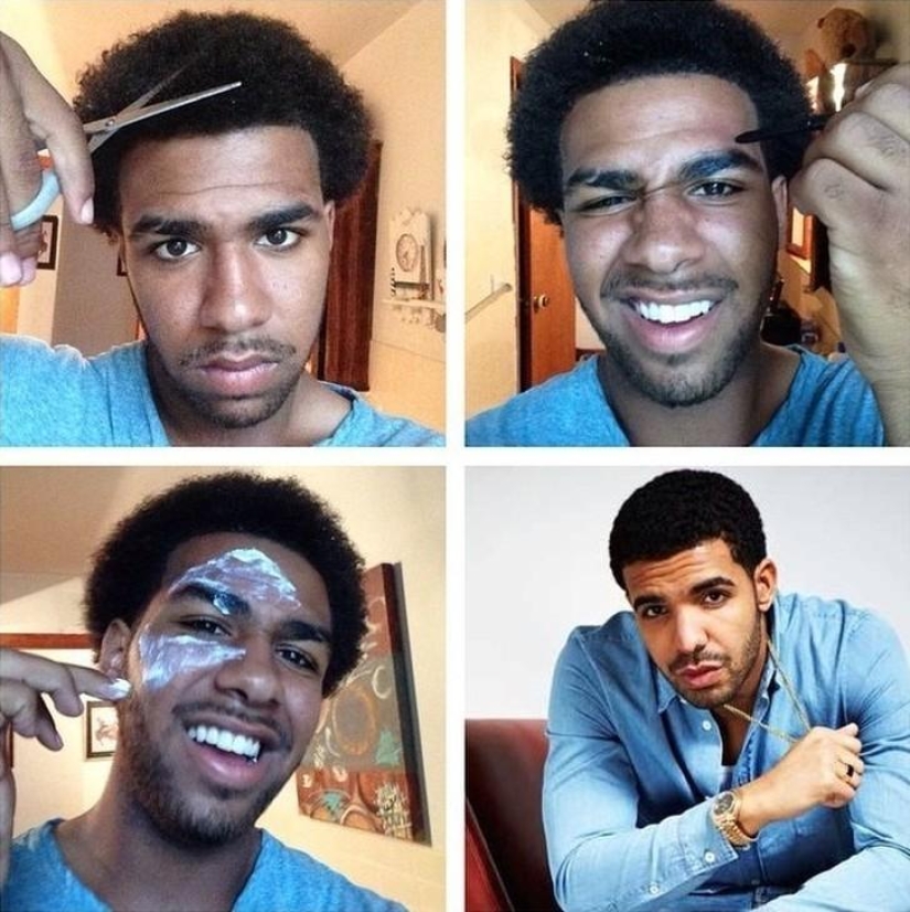 Casi parece una nueva tendencia de la red #MakeupTransformation
