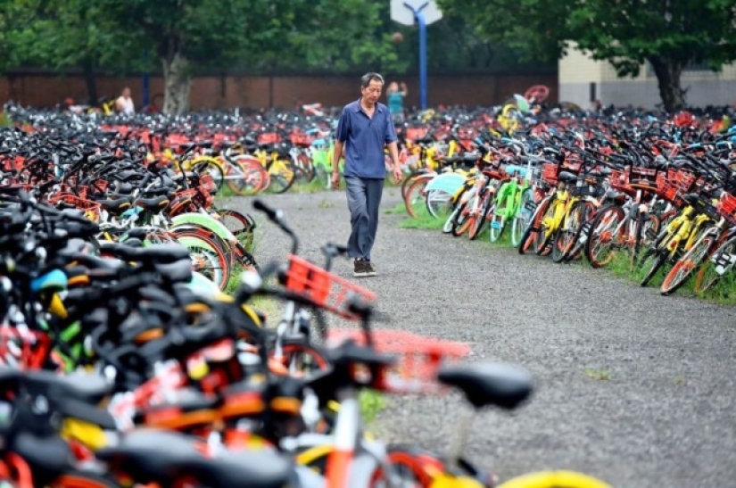 Cementerio de bicicletas: lo que llevó al uso compartido de bicicletas en China