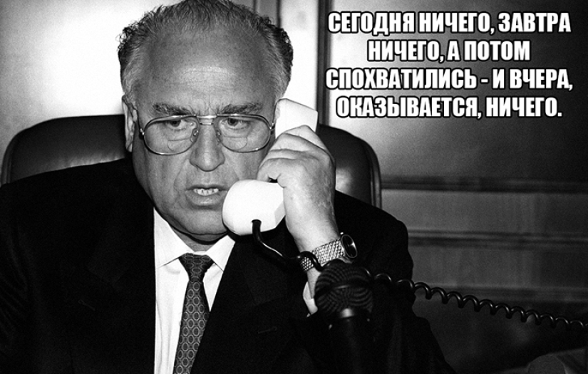 Chernomyrdin a todos. Y siempre, y en todas partes