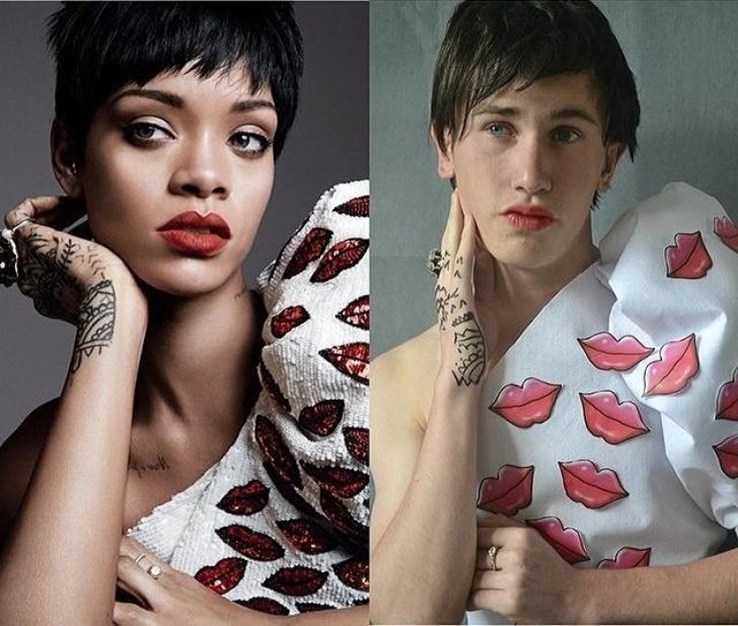 Chico divertido recrea fotos de celebridades en casa Chico divertido recrea fotos de celebridades en casa