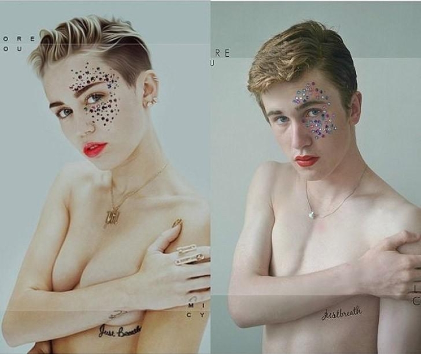 Chico divertido recrea fotos de celebridades en casa Chico divertido recrea fotos de celebridades en casa