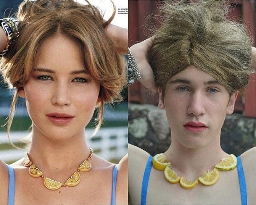 Chico divertido recrea fotos de celebridades en casa Chico divertido recrea fotos de celebridades en casa