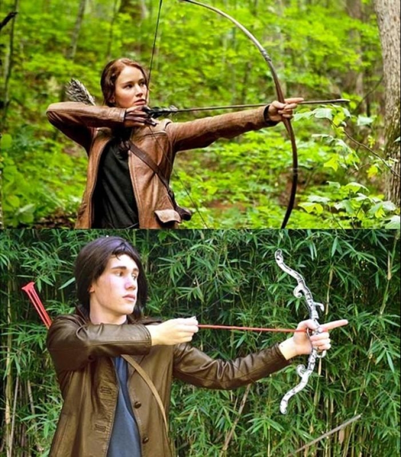 Chico divertido recrea fotos de celebridades en casa Chico divertido recrea fotos de celebridades en casa