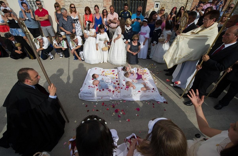 Cleansing leaps of the devil through babies Cleansing leaps of the devil through babies