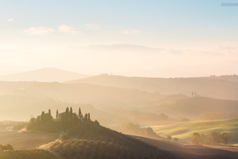 Cálido otoño en la Toscana