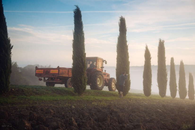 Cálido otoño en la Toscana