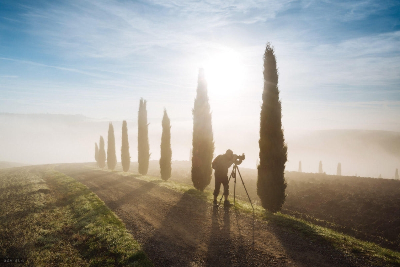 Cálido otoño en la Toscana