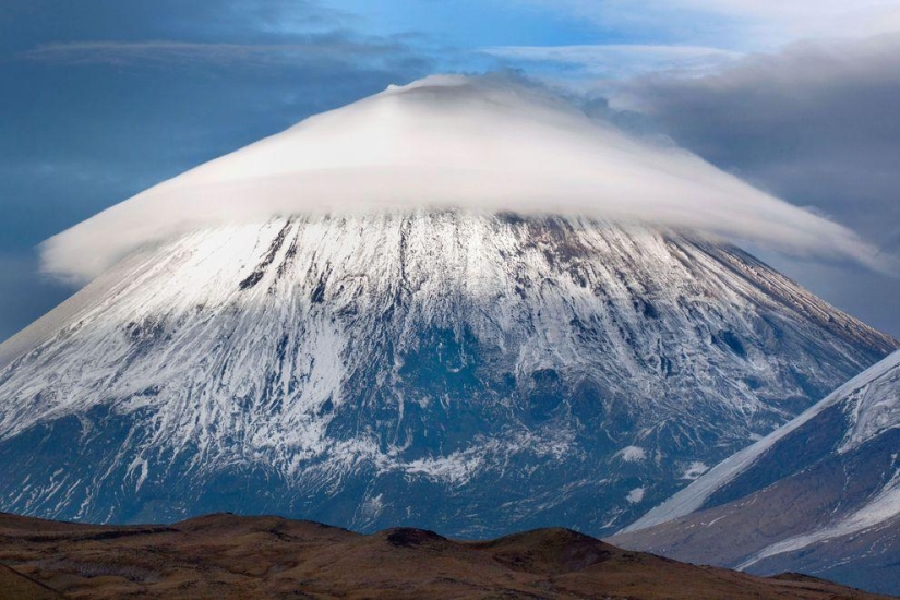 Clouds in Kamchatka that look like a UFO