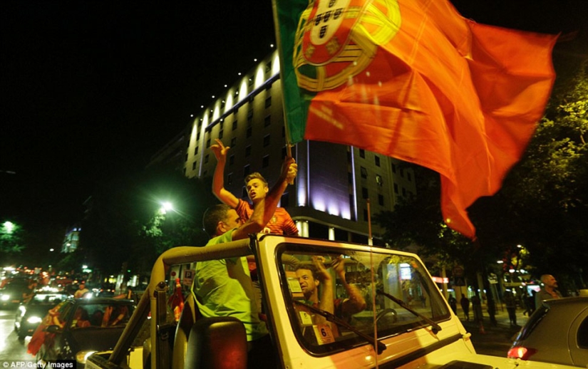 Cómo celebró Portugal la victoria de la selección en la Eurocopa 2016 Cómo celebró Portugal la victoria de la selección en la Eurocopa 2016