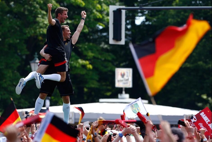 Cómo se recibió en Berlín a los ganadores de la Copa del Mundo 2014 Cómo se recibió en Berlín a los ganadores de la Copa del Mundo 2014