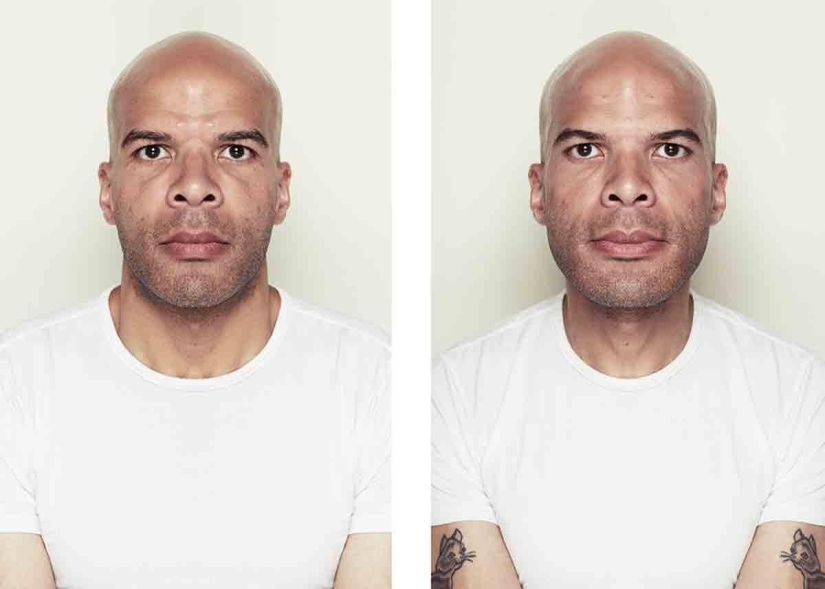 Cómo se ven las caras perfectamente simétricas