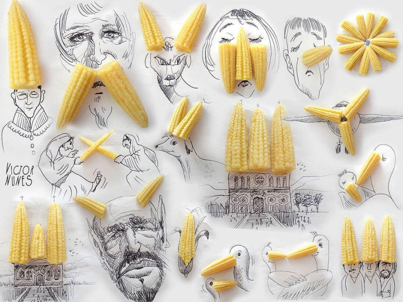 ¿Cómo se ven los dibujos de comida y artículos improvisados? ¿Cómo se ven los dibujos de comida y artículos improvisados?