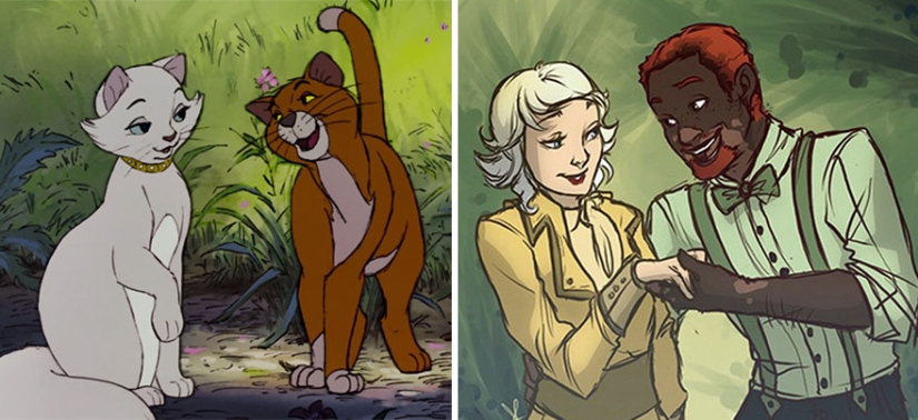 Cómo se verían los animales de Disney si fueran humanos