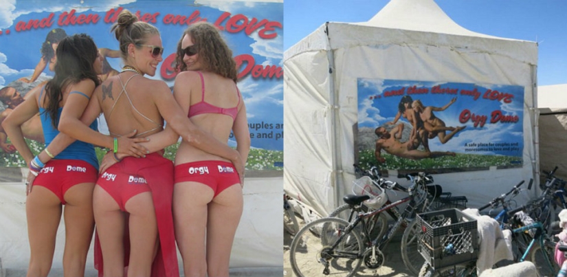Cómo son las depravadas fiestas sexuales en la "Cúpula de las Orgías" en el festival de Nevada