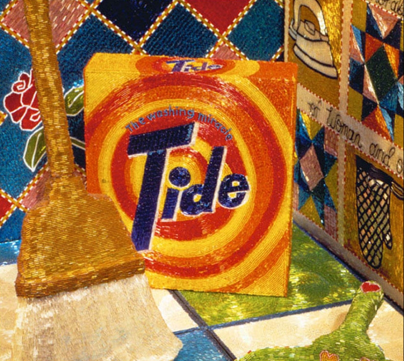 Cocina y jardín hechos de... ¡cuentas!