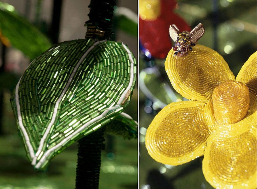 Cocina y jardín hechos de... ¡cuentas!