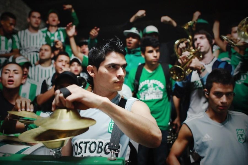 Colombian football fans Colombian football fans