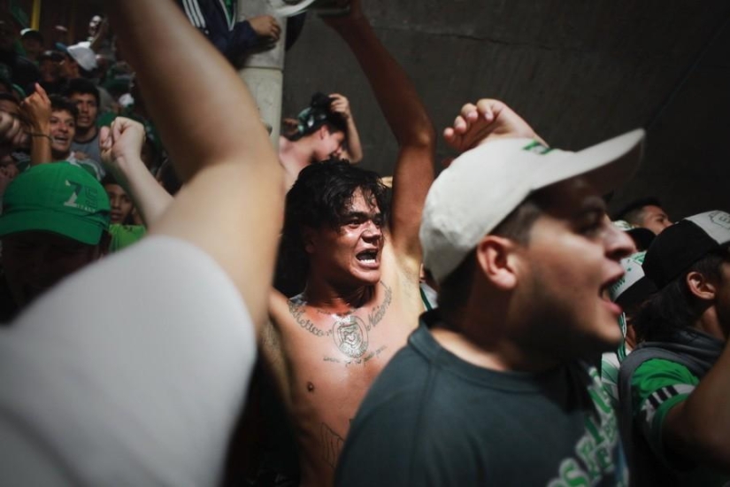 Colombian football fans Colombian football fans