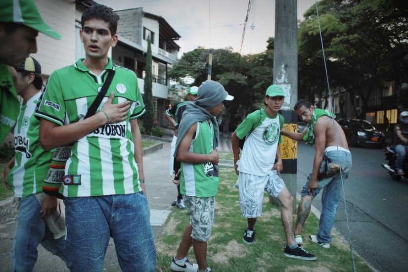 Colombian football fans Colombian football fans