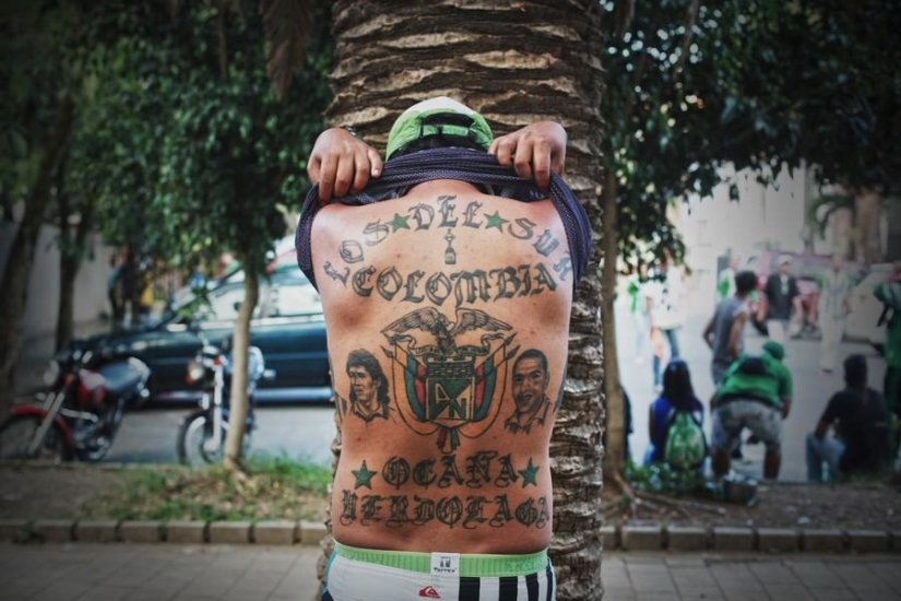 Colombian football fans Colombian football fans