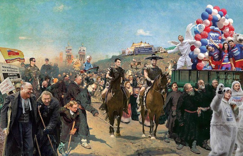Colorful "Political posters" by Andrey Budaev Colorful "Political posters" by Andrey Budaev