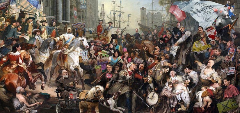 Coloridos "Carteles políticos" de Andrey Budaev Coloridos "Carteles políticos" de Andrey Budaev