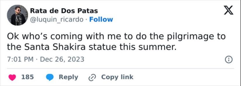 Colossal Shakira’s Statue Is Unveiled In Colombia, And People Are Making The Same Joke About It