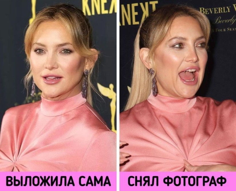 Comparamos 16 fotogramas publicados en las redes sociales por las propias estrellas y los tomados por fotógrafos. Y un poco aturdido por la diferencia