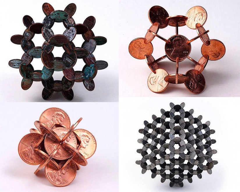 Complex geometry from coins
