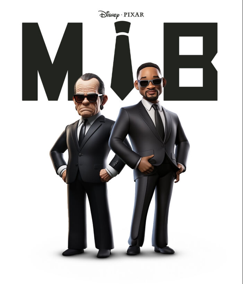 Con la ayuda de Photoshop y la IA, reinventé películas famosas al estilo Pixar de Disney