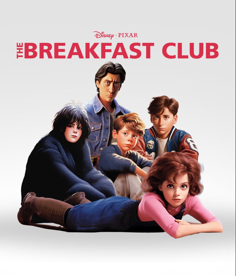 Con la ayuda de Photoshop y la IA, reinventé películas famosas al estilo Pixar de Disney