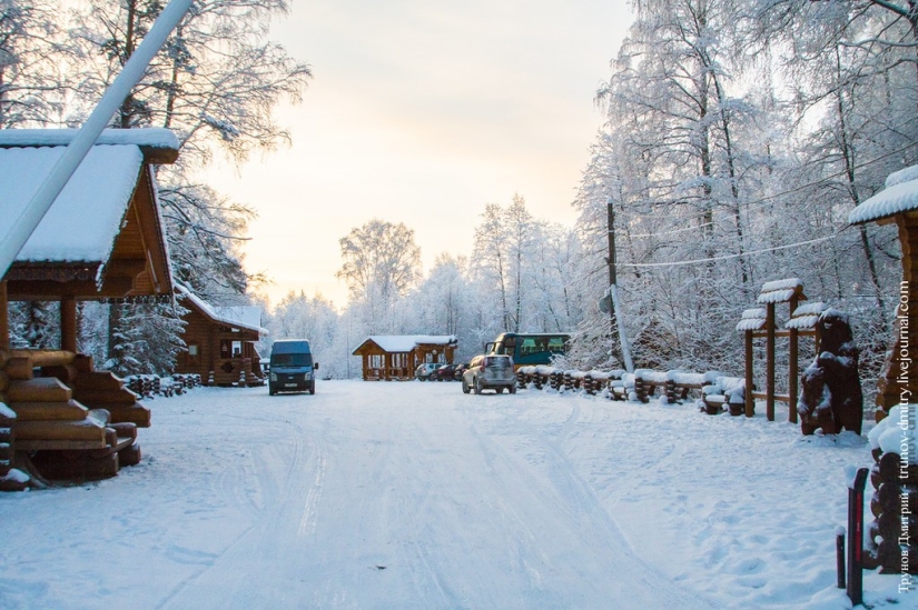 "Congelado, pero no congelado" - Cascada de Kivach en invierno