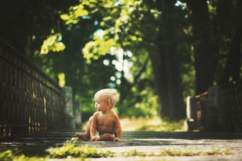 Conmovedores retratos de niños