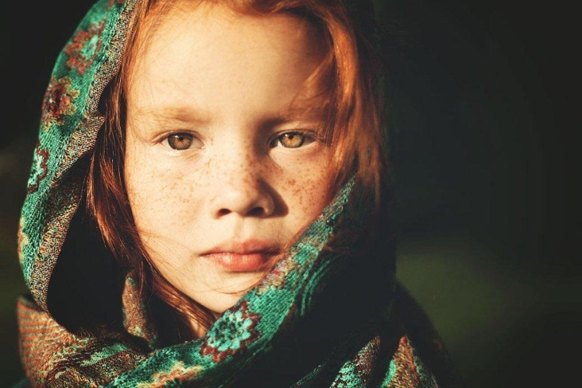 Conmovedores retratos de niños