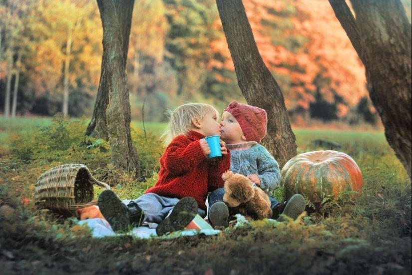 Conmovedores retratos de niños